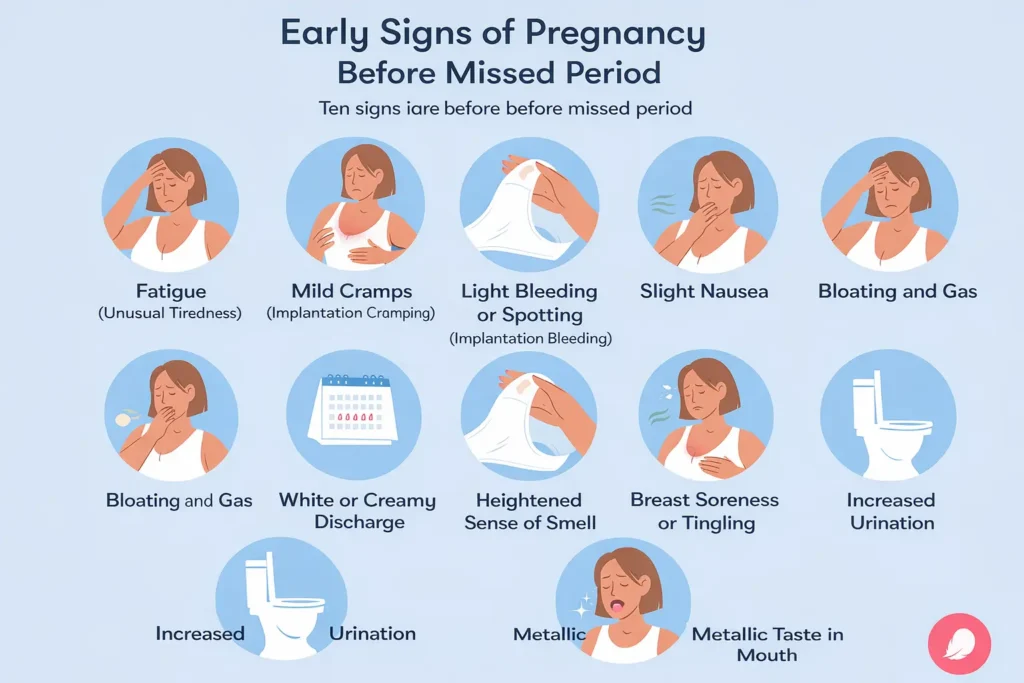 10 Early Signs of Pregnancy Before period Missed